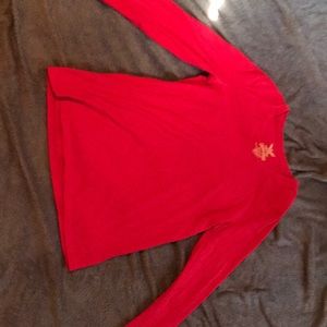 Red long sleeve shirt